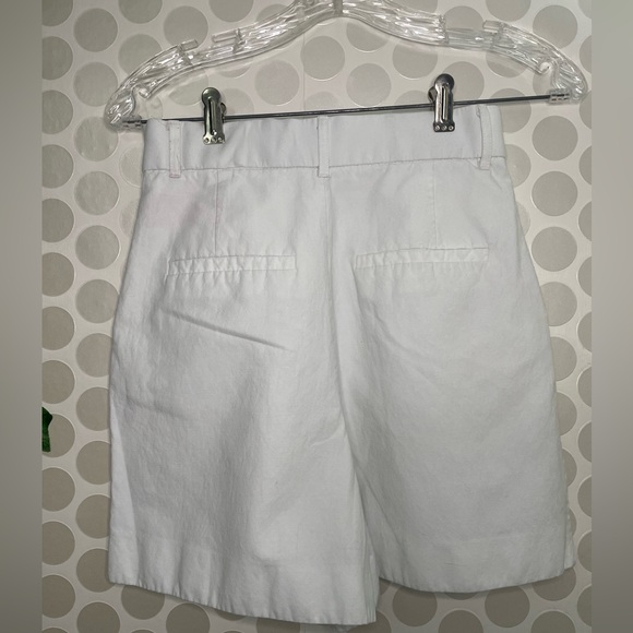 Zara women's shorts white, viscose cotton linen. Size XS - Picture 16 of 17